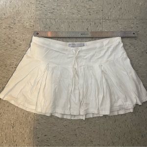 White cotton miniskirt